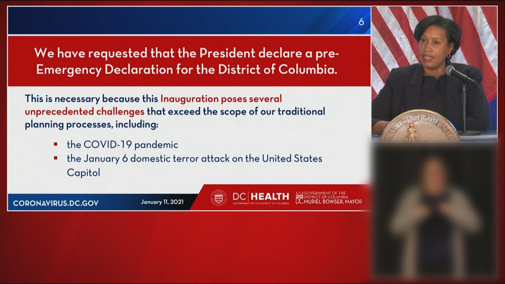 拜登下周三宣誓就職　華盛頓市長促國土安全部加強保安