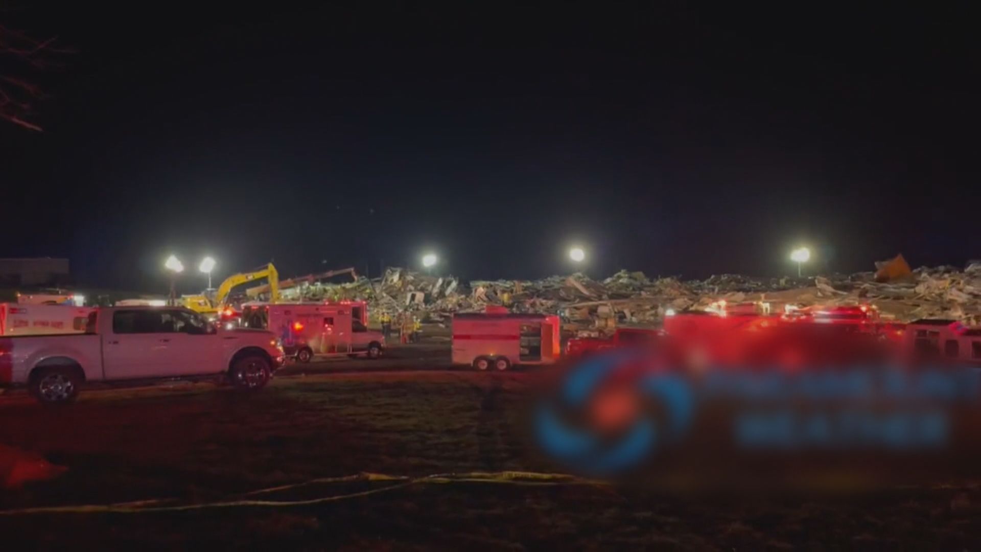 龍捲風席捲美國多個州　肯塔基有工廠夷為平地