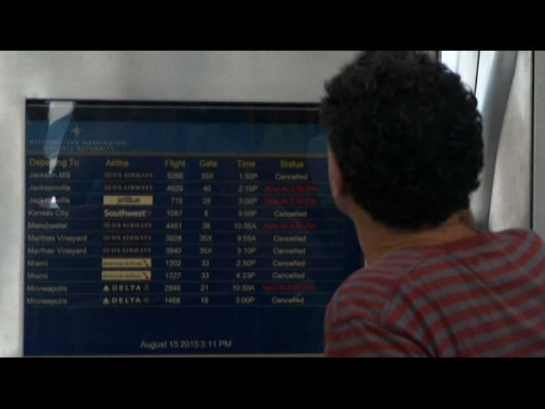 華盛頓地區數百航班取消或延誤