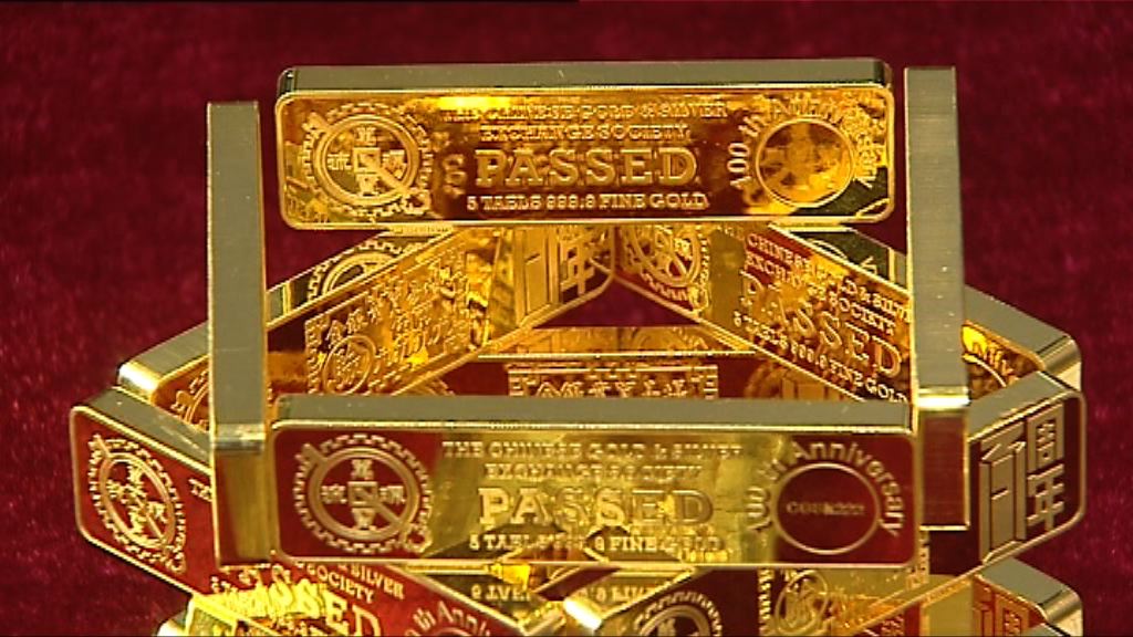 美元匯價上升　金價下跌