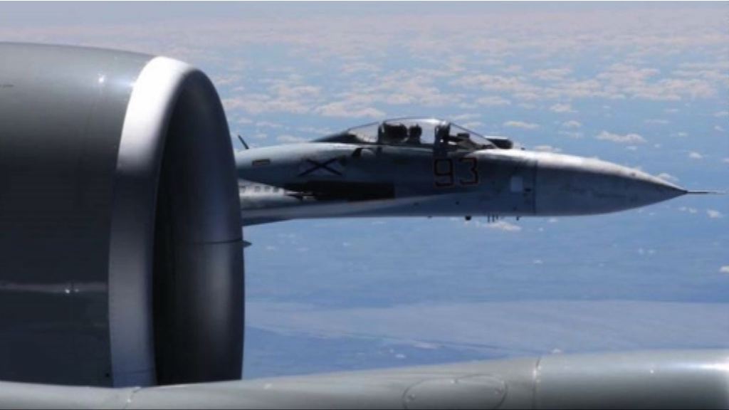 列根號出動戰鬥機攔截俄國轟炸機