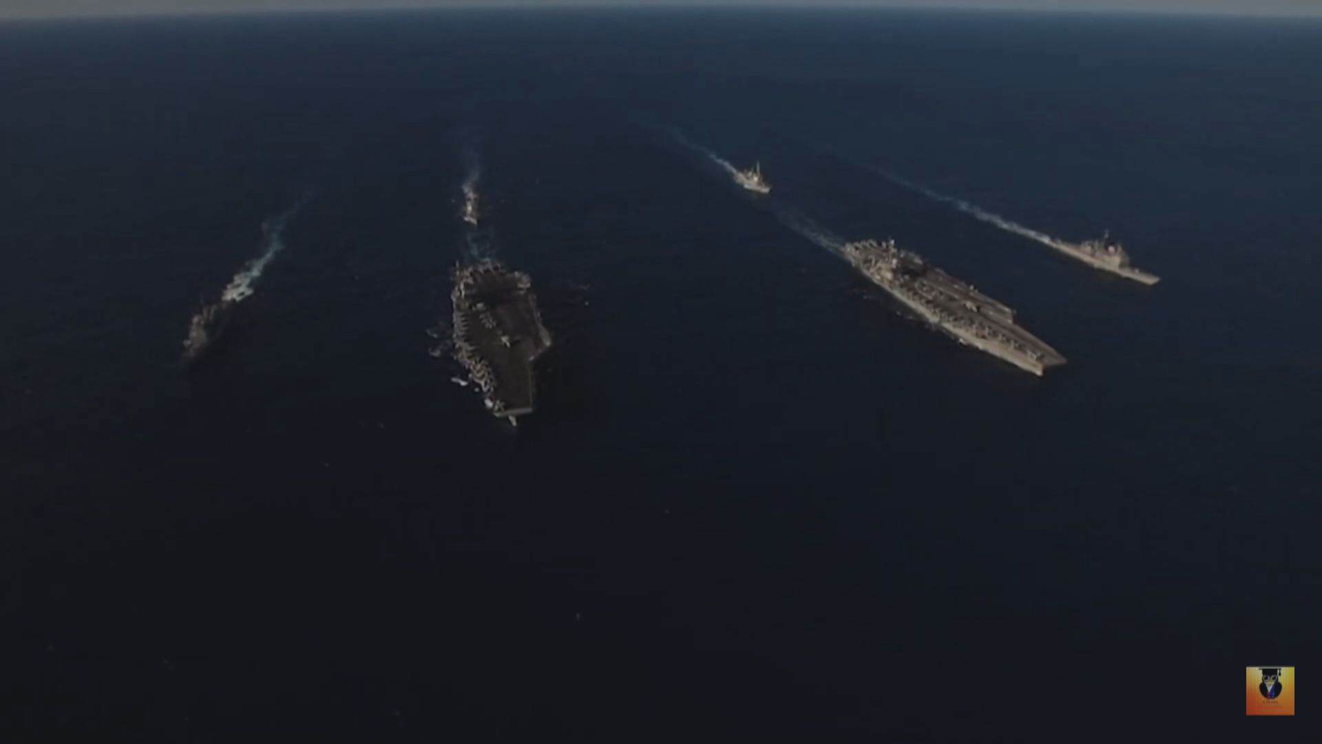 中美同時在南海進行軍演情況罕見