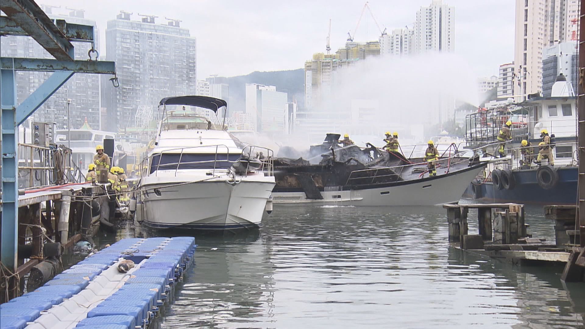 香港仔避風塘遊艇火警無人受傷