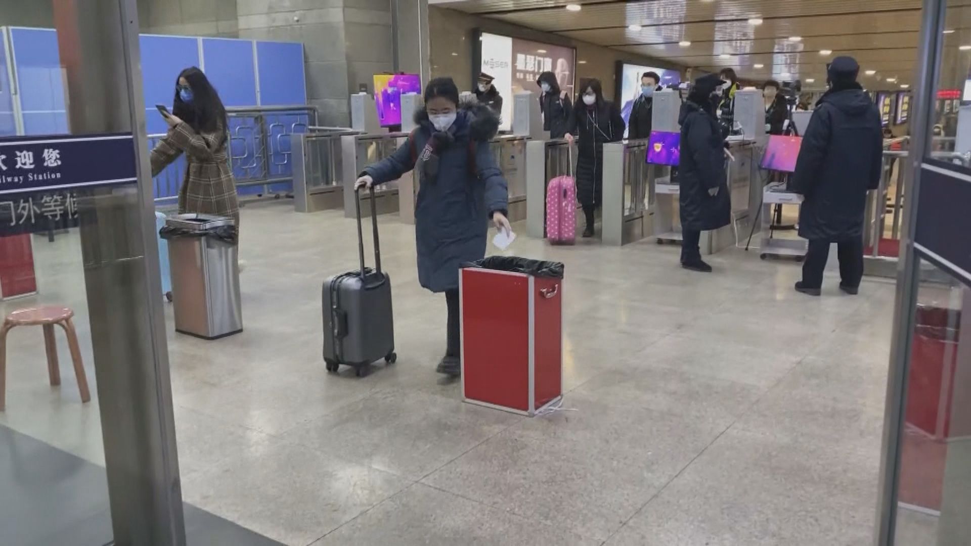 春運最後一日　北京車站加強防疫