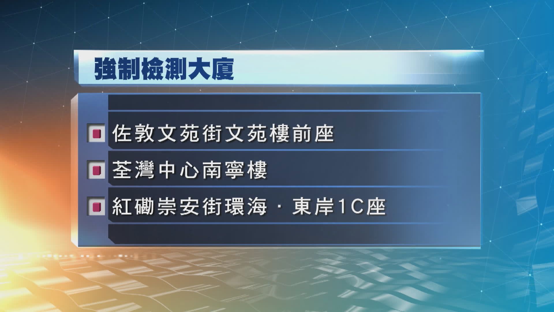 多三幢大廈納入強制檢測