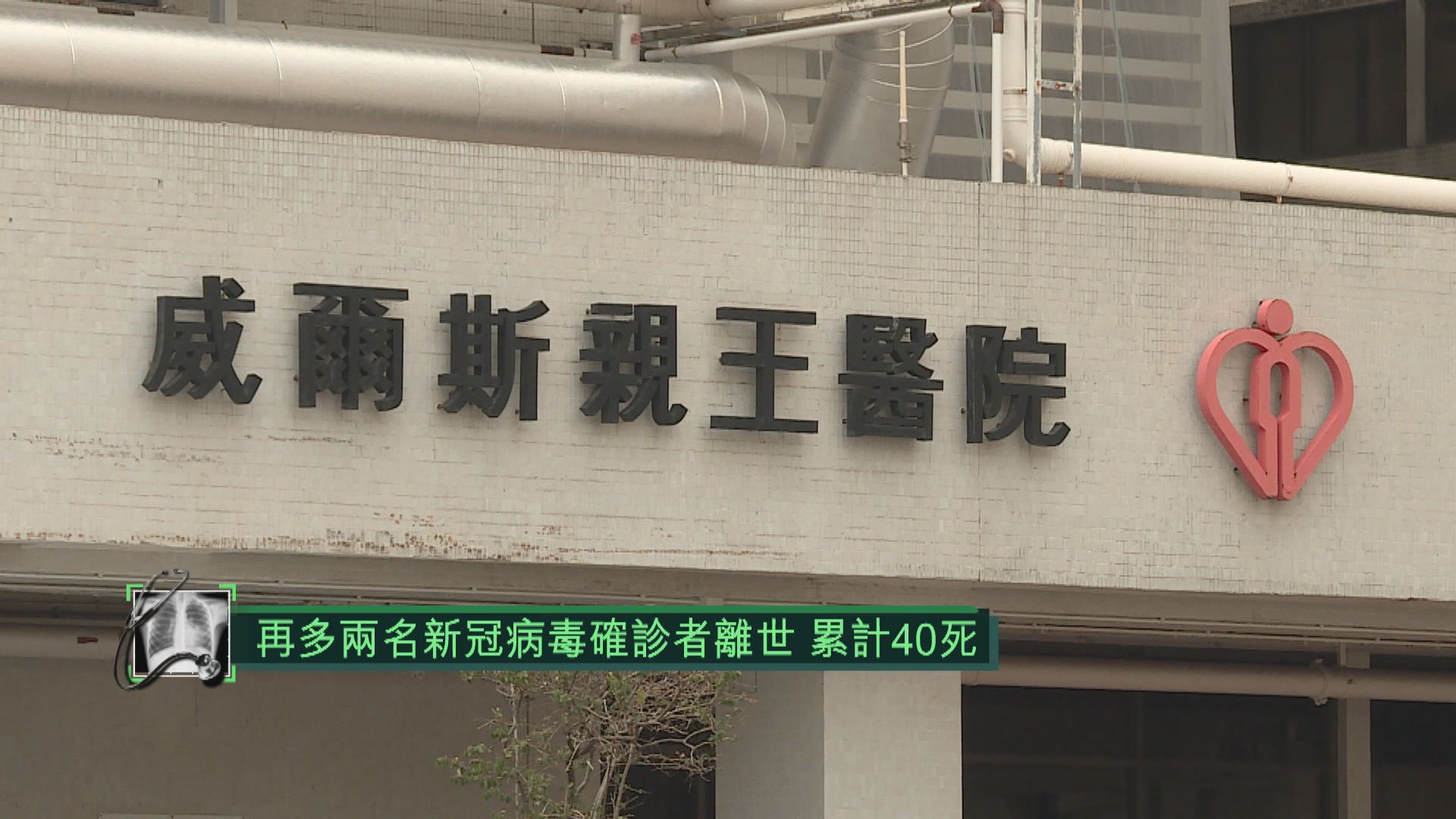 再多兩名新冠病毒確診者離世　累計40死