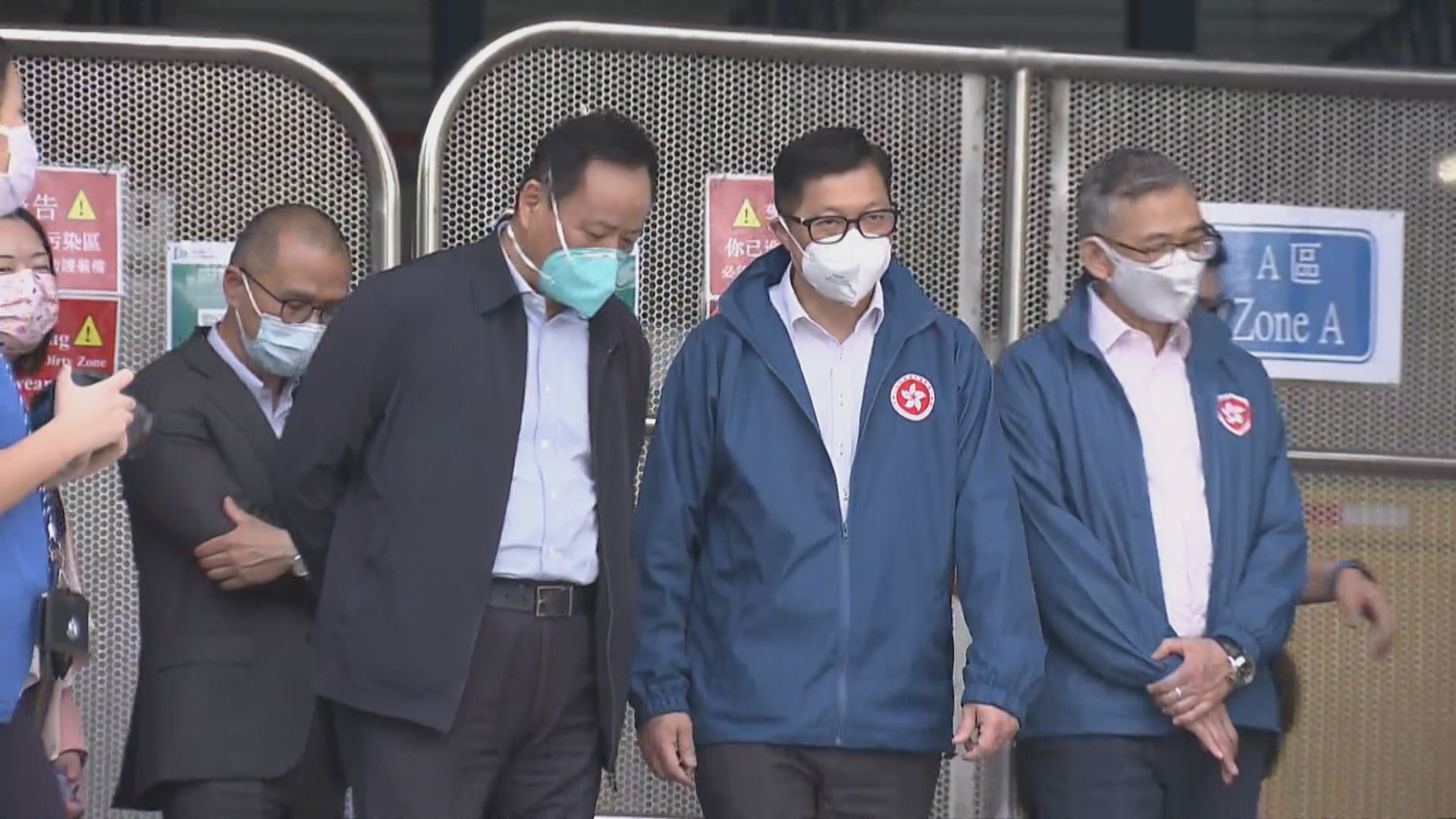 內地中醫專家先後到社區隔離設施視察及與官員會面
