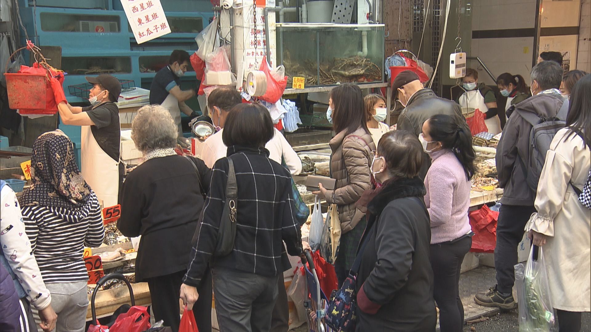 冬至市民外出買菜　避免家裏多人聚餐