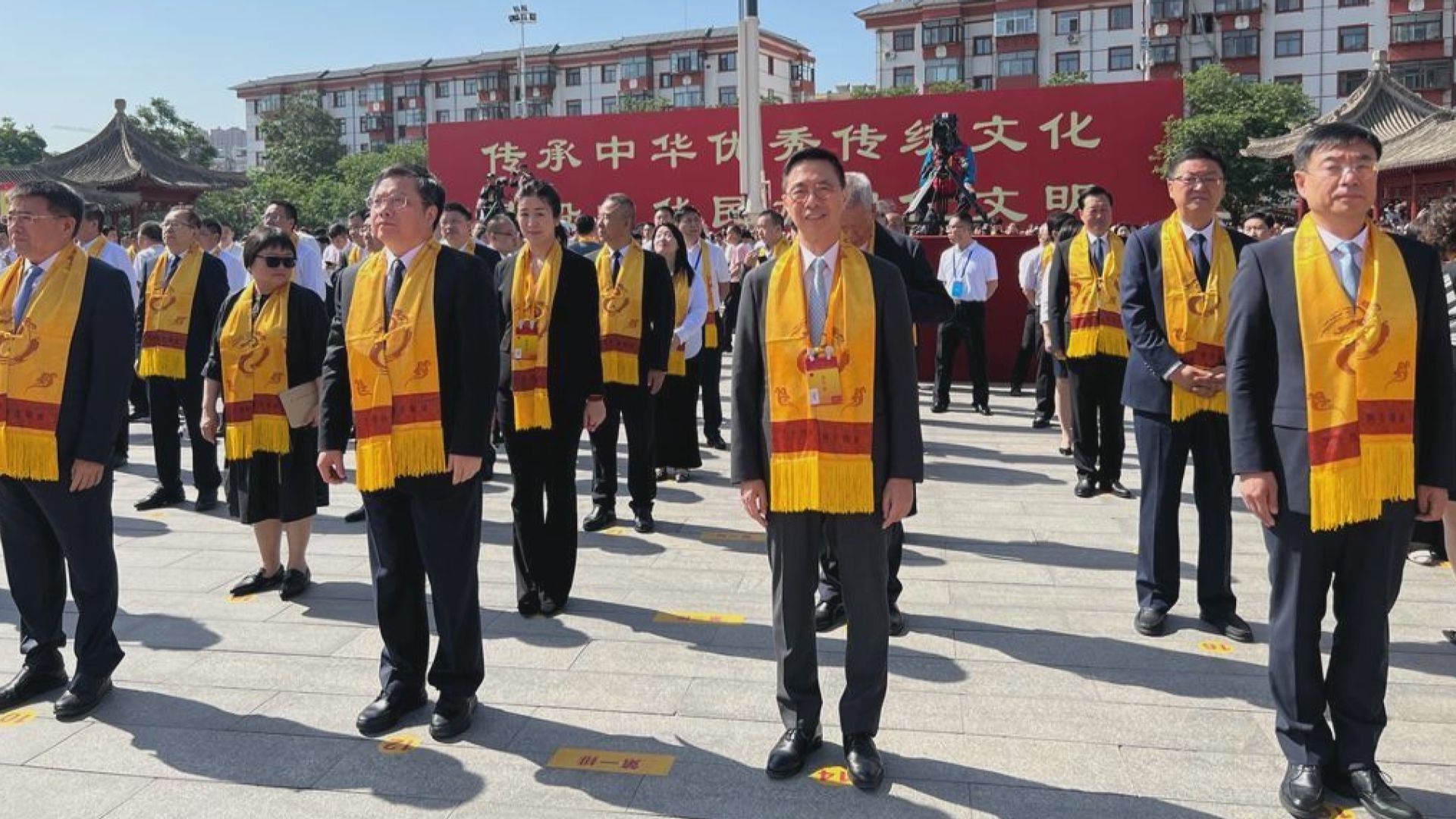 楊潤雄訪甘肅出席公祭伏羲大典